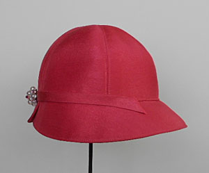 rosey shantung beach hat cloche